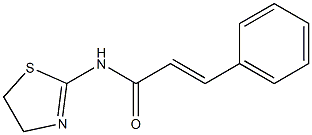 (E)-N-(4,5-dihydro-1,3-thiazol-2-yl)-3-phenyl-2-propenamide Structure