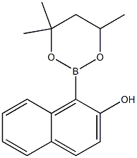 1-(4,4,6-Trimethyl-1,3,2-dioxaborinan-2-yl)-2-naphthol Structure