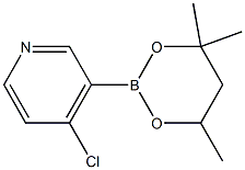 4-Chloro-3-(4,4,6-trimethyl-1,3,2-dioxaborinan-2-yl)pyridine Structure