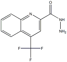 4-三氟甲基喹啉-2-甲酰肼 结构式