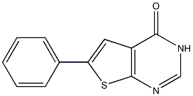 6-Phenyl-3H-thieno[2,3-d]pyrimidin-4-one ,97% Structure
