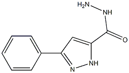 3-Phenyl-1H-pyrazole-5-carbohydrazide ,97% Structure