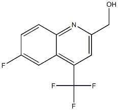 (6-Fluoro-4-(trifluoromethyl)quinolin-2-yl)methanol ,97% 化学構造式