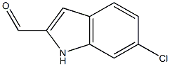6-氯-1H-吲哚-2-甲醛,,结构式