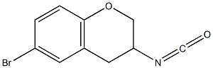6-bromo-3-isocyanatochromane Structure