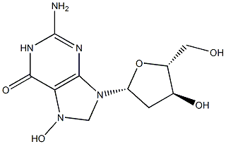 7,8-Dihydro-7-hydroxy-2'-deoxyguanosine Structure