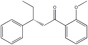 (R)-1-(2-Methoxyphenyl)-3-phenyl-1-pentanone Struktur