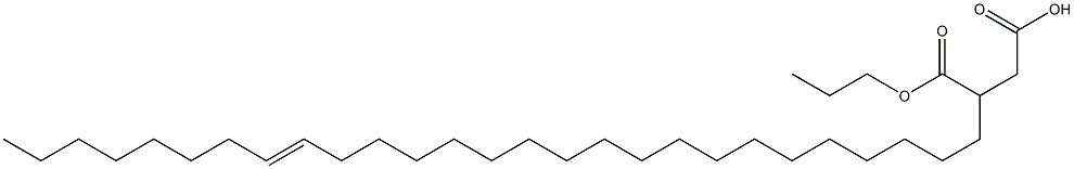 3-(19-Heptacosenyl)succinic acid 1-hydrogen 4-propyl ester Structure