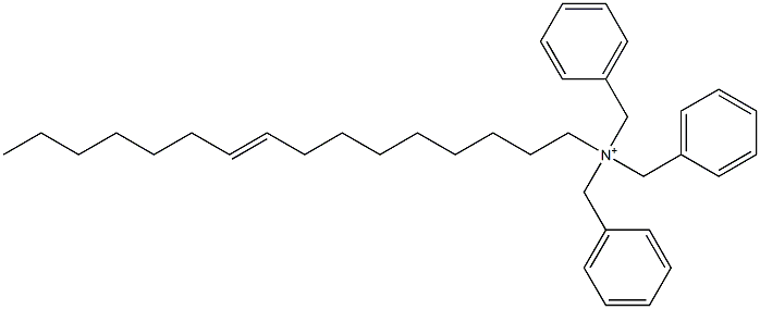 (9-Hexadecenyl)tribenzylaminium Structure