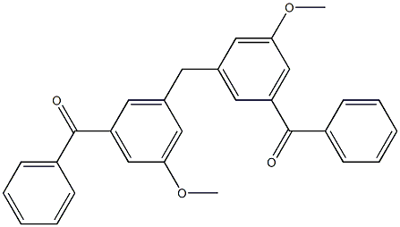 3,3''-Methylenebis(5-methoxybenzophenone) Structure