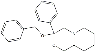 Octahydro-3-benzyloxy-3-phenylpyrido[2,1-c][1,4]oxazine Struktur