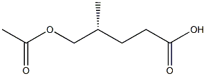 [R,(+)]-5-Acetyloxy-4-methylvaleric acid Structure