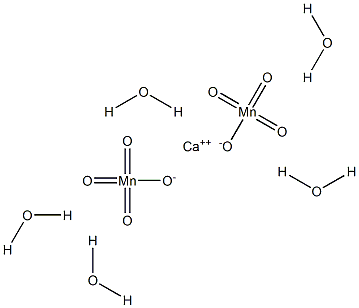 Calcium permanganate pentahydrate Structure