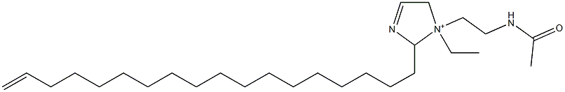 1-[2-(Acetylamino)ethyl]-1-ethyl-2-(17-octadecenyl)-3-imidazoline-1-ium Structure