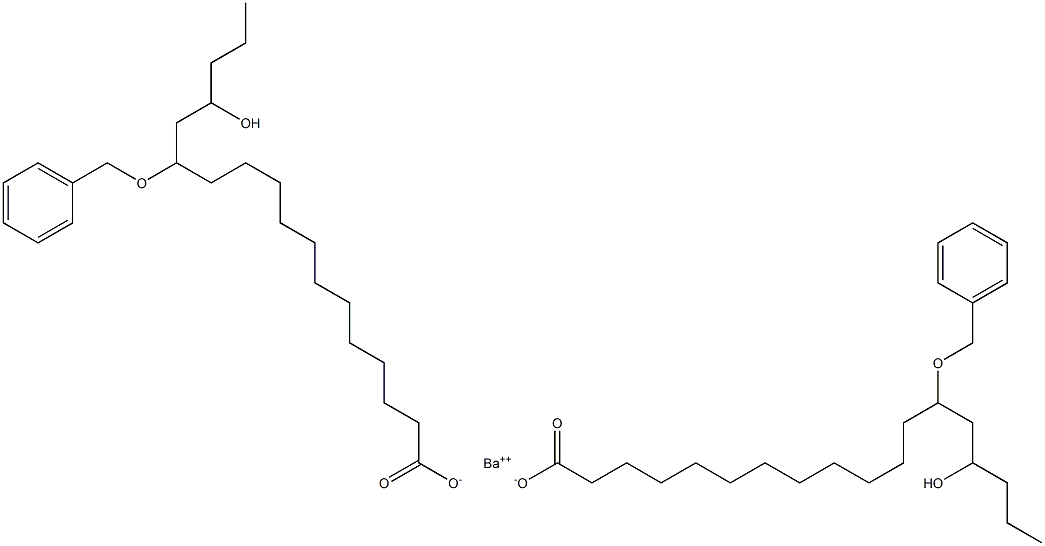 Bis(13-benzyloxy-15-hydroxystearic acid)barium salt Structure