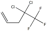 4,4-Dichloro-5,5,5-trifluoro-1-pentene Struktur