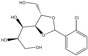 2-O,3-O-(2-Chlorobenzylidene)-D-glucitol Structure
