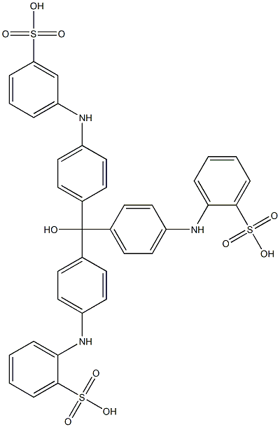 2,2'-[[4-(3-Sulfophenylamino)phenyl]hydroxymethylenebis(4,1-phenyleneimino)]bis(benzenesulfonic acid)
