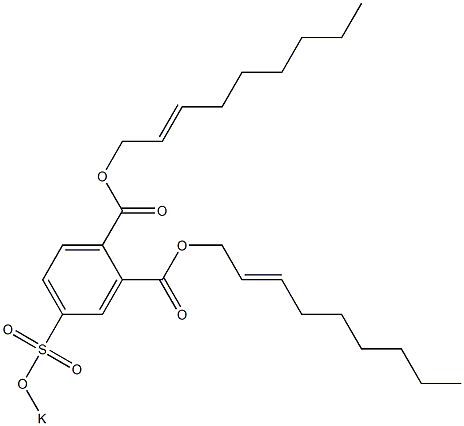 4-(Potassiosulfo)phthalic acid di(2-nonenyl) ester Structure