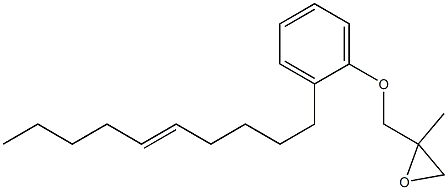 2-(5-Decenyl)phenyl 2-methylglycidyl ether Struktur