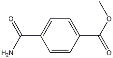 4-(メトキシカルボニル)ベンズアミド 化学構造式