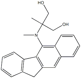 2-[(11H-Benzo[b]fluoren-5-yl)methylamino]-2-methyl-1,3-propanediol Struktur