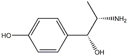 (1R,2S)-2-Amino-1-(4-hydroxyphenyl)propane-1-ol Structure