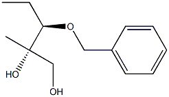 (2S,3R)-3-Benzyloxy-2-methylpentane-1,2-diol Structure