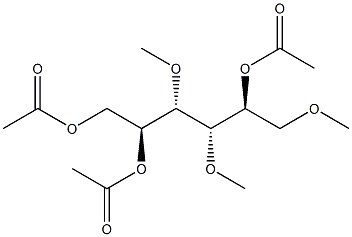 1-O,2-O,5-O-Triacetyl-3-O,4-O,6-O-trimethyl-L-mannitol Structure
