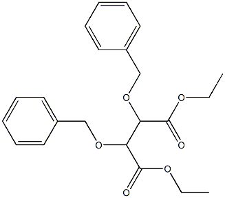 2-O,3-O-Dibenzyl-L-tartaric acid diethyl ester Structure