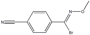 4-[(Methoxyimino)bromomethyl]benzonitrile
