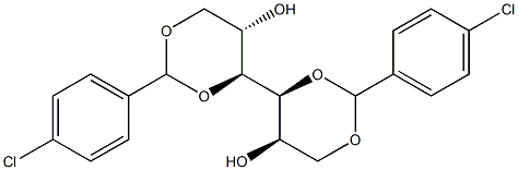 1-O,3-O:4-O,6-O-Bis(4-chlorobenzylidene)-L-glucitol 结构式