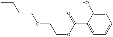 Salicylic acid 2-butoxyethyl ester Struktur