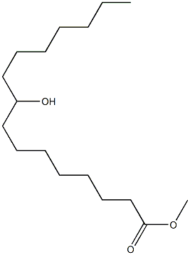 9-ヒドロキシパルミチン酸メチル 化学構造式