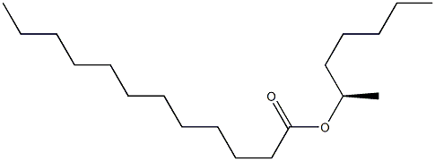 (-)-ラウリン酸(R)-1-メチルヘキシル 化学構造式