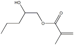 メタクリル酸(2-ヒドロキシペンチル) 化学構造式