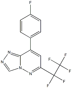 6-(Pentafluoroethyl)-8-(4-fluorophenyl)-1,2,4-triazolo[4,3-b]pyridazine Struktur