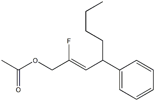 1-Acetoxy-2-fluoro-4-phenyl-2-octene Structure