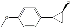 1-[(2S)-2-Chlorocyclopropyl]-4-methoxybenzene Struktur