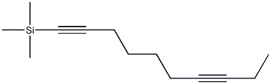 (1,7-デカジイニル)トリメチルシラン 化学構造式