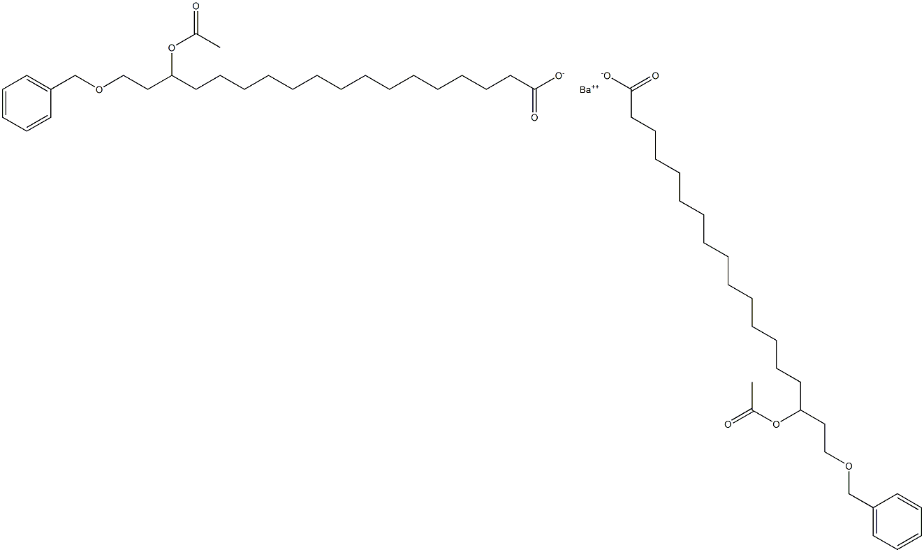 Bis(18-benzyloxy-16-acetyloxystearic acid)barium salt