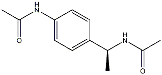 (-)-4'-[(S)-1-(アセチルアミノ)エチル]アセトアニリド 化学構造式