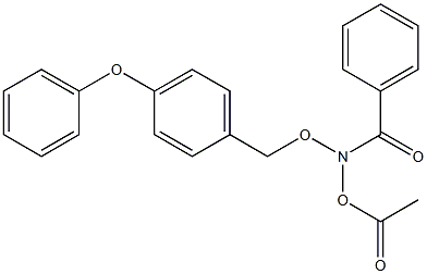 N-Acetoxy-N-(4-phenoxybenzyloxy)benzamide Struktur