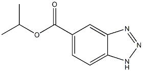 1H-ベンゾトリアゾール-5-カルボン酸イソプロピル 化学構造式