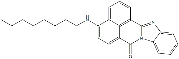 4-オクチルアミノ-7H-ベンゾイミダゾ[2,1-a]ベンゾ[de]イソキノリン-7-オン 化学構造式