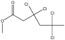 3,3,5,5-Tetrachlorohexanoic acid methyl ester Structure
