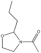 3-Acetyl-2-propyloxazolidine Struktur