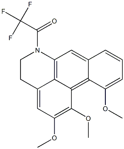 6-Trifluoroacetyl-1,2,11-trimethoxy-5,6-dihydro-4H-dibenzo[de,g]quinoline Structure
