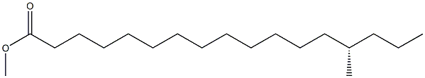 (14S)-14-Methylheptadecanoic acid methyl ester 结构式
