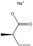[R,(-)]-2-Methylbutyric acid sodium salt Struktur